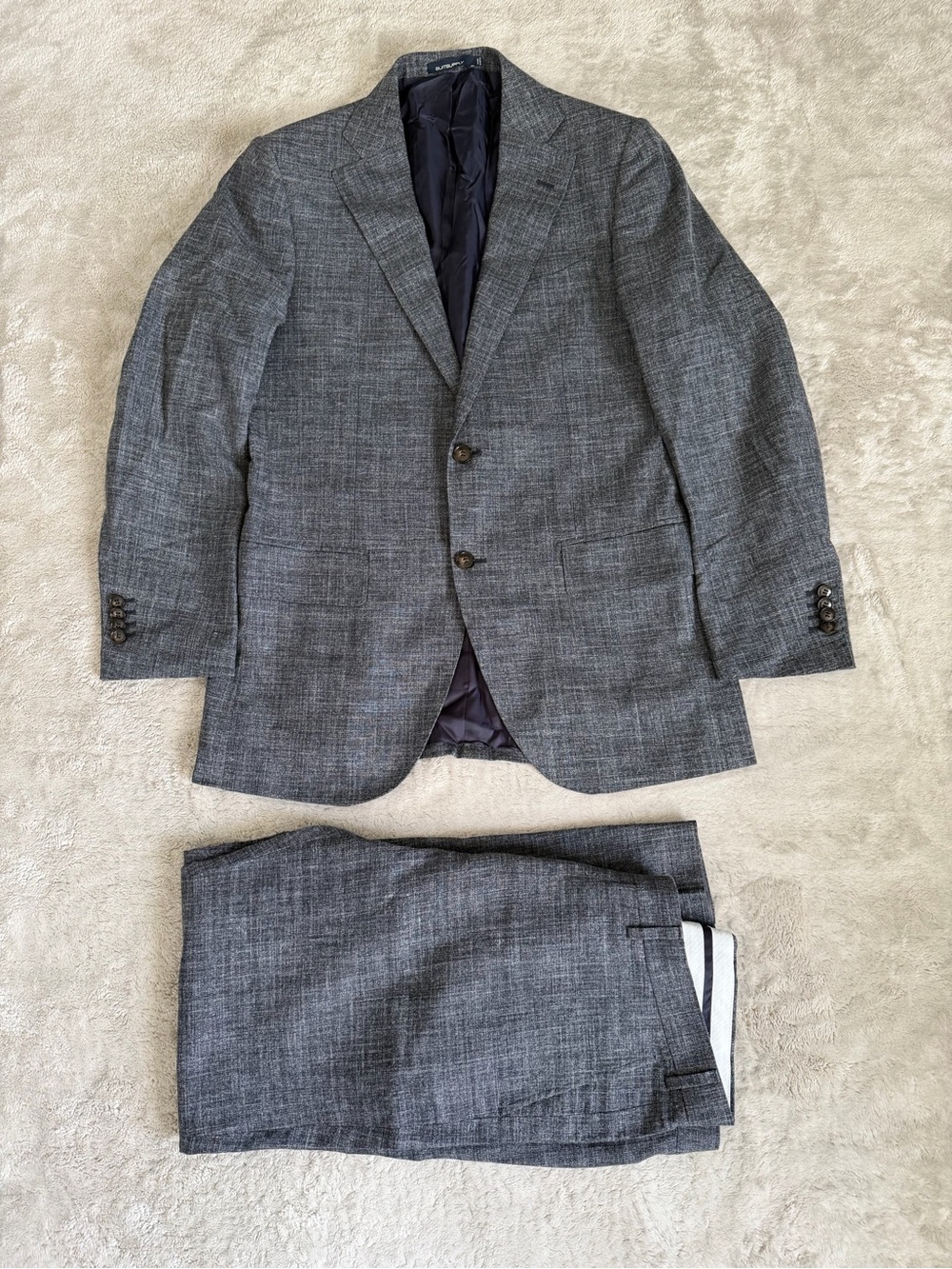 Suitsupply E. Thomas Wool/Silk/Linen Single Breasted 2pc Suit 38R Pants 32x29